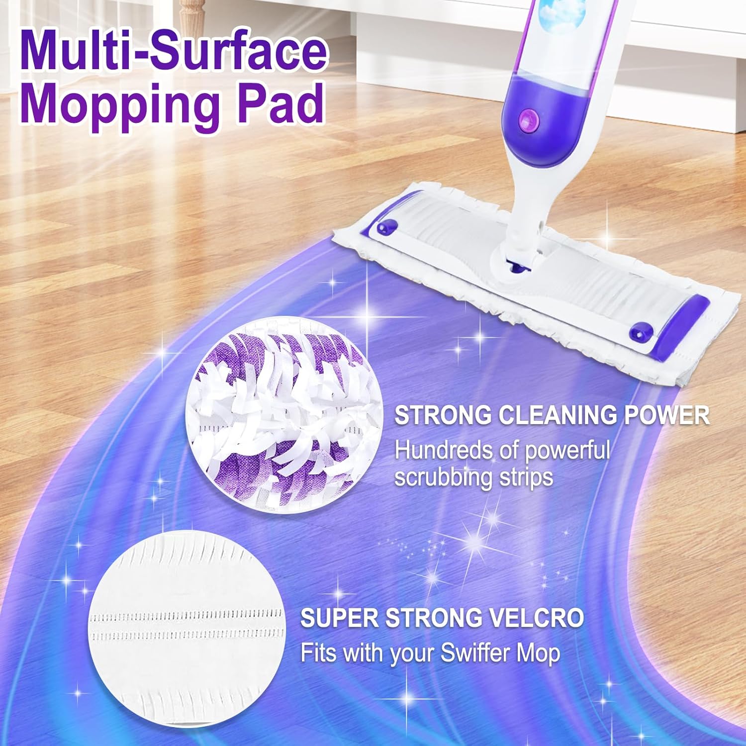 20 Count Power Mop Pads Refills for Swiffer Power Mop Pads,Compatible with Swiffer Power Mop Refills Replacement Disposable Power Mopping Pads Refills for Multi-Surface Floor Cleaning