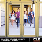 CLG HARDWARE DC6003 Medium Duty Commercial Door Closer - Surface Mounted, Automatic Door Closer, Cast Aluminum,UL 3 Hour Fire Rated, Size 3 for Residential & Light Commercial Doors - US19 Matte Black