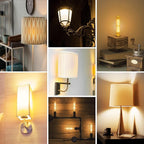 8.9IN LED Light Bulbs E26 Base, 6W 800LM 2700K Soft White T10 T9 Vintage Edison Bulbs Dimmable, AC 120V Equal 80 Watt Clear Glass Long Tubular Filament Bulb, UL Listed - 4Pack