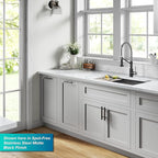 KRAUS Bolden 2-in-1 Commercial Style Pull Down Single Handle Water Filter Kitchen Faucet for Reverse Osmosis or Water Filtration System in Brushed Brass/Matte Black, KFF-1610BBMB