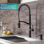 KRAUS Sellette Commercial Style Pull-Down Kitchen Faucet and Deck Plate in Oil Rubbed Bronze, KPF-1683ORB