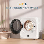 Zynkez 18Lbs Washer and 10Lbs Dryer Combo, Full Automatic Portable Laundry Set with 7 Wash Programs, 5 Dry Modes, Stainless Steel Tub, Compact for Apartments, Dorms, RVs