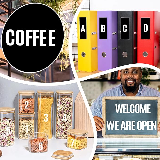 2142 PCS 42 Sheets Letter Stickers Mailbox Numbers and Letters Self Adhesive Vinyl Waterproof Alphabet Number Stickers for Mailbox Address,Craft,Water Bottles, Sign, Door, Home Decor (2 Inch,White)