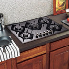 30-inch 5-Burner Built-in Gas Cooktop with Tempered Glass & Cast Iron Grates - LW5G01 (LPG/NG Convertible, Black)