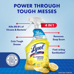 Lysol All Purpose Cleaner Spray, Multi-Purpose Disinfecting Spray, Kitchen & Bathroom Cleaner, Lemon Breeze Scent, 32 Fl Oz