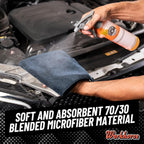 Chemical Guys Workhorse Professional Grade Microfiber Towels - Black 16x16 Inch Detailing Cloths for Cars, Home & Pet Drying, Ultra Soft & Scratch-Free, Perfect for Washing, Drying & Cleaning, 3 Pack