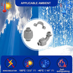 (1/2" Conduit Parts 60 Pack) Yariwiz 1/2 PVC Electrical Conduit Fitting Plastic Liquid Tight Conduit Connector Kit, Include 20 Conduit Couplings, 20 Conduit 90 Degree Elbows and 20 Conduit Straps