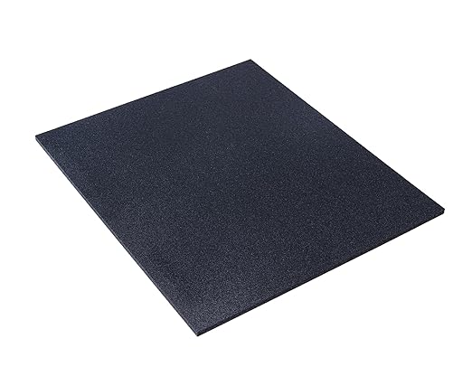 5S Lean Tool Box Foam Organizers 1/2 INCH Thick (1 Piece) (10.625" x 22.25", Black)