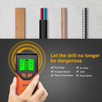 Stud Finder Wall Scanner - 5 in 1 Stud Finder Tool w/Smart Chip and HD LCD Display, Stud Detector Beam Finders for the Center and Edge of Wood AC Wire Metal Studs Joist Pipe (BloodOrange)