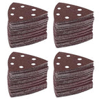 LEILUO 120 Pcs 90MM Oscillating Multi Tool Sandpaper Accessories Fits 3-1/2 Inch Pads Compatible with DeWalt Bosch Milwaukee and More