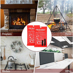 Jerify 16 Pack Fire Blanket for Home Emergency Fire Blanket 47 x 47 Inch Kitchen Fire Suppression Blanket Fiberglass Fire Blanket Flame Retardant Protection and Heat Insulation (Red)