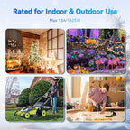 K KASONIC - 40 FT Halloween Lights Outdoor Extension Cord 1 to 3 Splitter, 3 Prong Outlets Plugs, 16AWG/3C SJTW Weatherproof Wire for Holiday Decoration Light, ETL Listed, Green