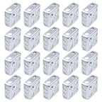 20 Pack 4" Square Electrical Box, 1-1/2'' Deep Metal Electrical Junction Box, 21.0 Cu. in. Capacity, Galvanized