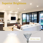 Par30 Halogen Flood Light Bulbs120V 75W, Halogen Long Neck Bulb, 2700K Warm White Dimmable High Brightness, Great for Accent Lighting, Tracking, Recessed Bulb