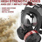 RANKSING Reusable Respirator Full Gas Mask Full 6800 with Filters for Dust, Asbestos, Chemicals while Painting, Spraying