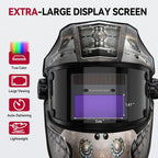 ARCCAPTAIN True Color Auto Darkening Welding Helmet with Upgraded Arc Sensor, 1/1/1/1 Top Optical Clarity Solar Power Welding Hood, 1/25000s Response Time, 4/9-13 for TIG MIG ARC Welding Mask, Rivet