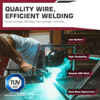 ARCCAPTAIN MIG Welding Wire, MIG Wire ER70S-6 2Lbs Gas Solid Carbon Steel Low Splatter MIG Welding Wire Compatible With Lincoln Miller Forney Harbor Welder (0.045" 2Lb)