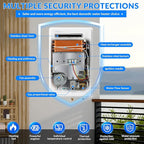Propane Tankless Water Heater Outdoor,5.26GPM 20L Outdoor,Instant Hot Propane Gas Water Heater with Fahrenheit Digital Display,Multi-Protection
