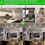 LiteHistory Tubular Light Bulb 6W Equal E26 LED Bulb 60 Watt dimmable Neutral White 4000K E26 Edison Bulb AC120V 600lm T9 T10 LED Bulb for Rustic Pendant,Island,Chandeliers,Wall sconces Pack of 6