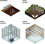 BOSCH GRL4000-80CHVK REVOLVE 18V Connected Self-Leveling Horizontal/Vertical Rotary Laser Kit, Includes CORE18V 4 Ah Battery & Charger, Tripod, Grade Rod, Receiver, Carrying Case, & Accessories