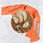 Urban Villa Halloween Flour Sack Kitchen Towels 27”x27” 12 Pack Orange Color Dish Towels 100% Cotton Flour Sack Kitchen Towels for Embroidery DIY Projects Cloth Diapers Cheese Strainers Dish Cloths