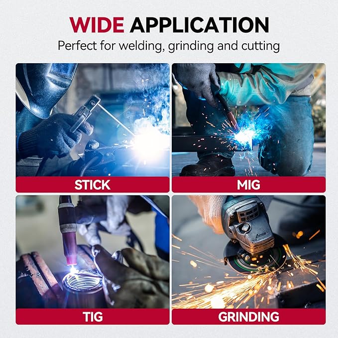 ARCCAPTAIN Auto Darkening Welding Helmet with Side View, 180° Panoramic View, 1/1/1/1 True Color Large Viewing Welding Hood with 4 Arc Sensor Solar Powered, Wide Shade 4/5-9/9-13 for TIG MIG ARC CUT