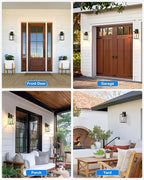 VIANIS Outdoor Wall Lights, 14.5" H Oil Rubbed Bronze Dusk to Dawn Outdoor Lighting, Porch Lights Outdoor with Seed Tempered Glass, Outside Lights for House, Porch, Doorway, Waterproof and Anti-Rust