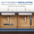 Aquasana Water Filter for Sink Faucet | Reduces 99% of 78 Contaminants Including Chlorine & Lead from Tap Water | Under Sink Filtration | Claryum Direct Connect | AQ-MF-1