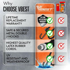 6 Piece Small Bungee Cords with Hooks 12 Inch - Heavy Duty Outdoor, UV & Weather Resistant Short Bungie Cords with Hooks - Strong Mini Bungee Straps