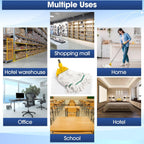 Eccliy 3 Pack Mop Heads Replacement Cotton String Mop Heads Heavy Loop Commercial Refills Replacement Bulk Heavy Duty Wet Refills for Home Industrial Commercial Floor Cleaning