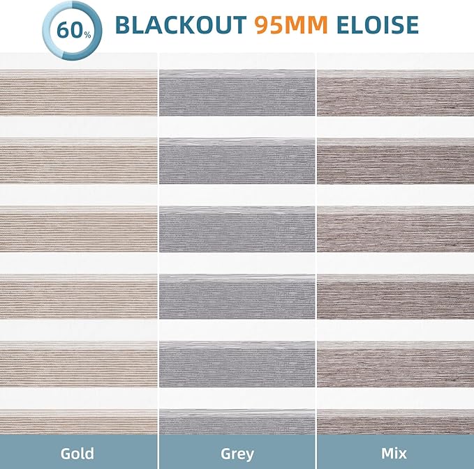 SmartWings Motorized Zebra Shades Work with HomeKit, Alexa, Google Home, 90% Blackout Light Filtering Day Night Sheer Blinds, Privacy Light Control, for Home/Office, Customized, Multi Color Samples