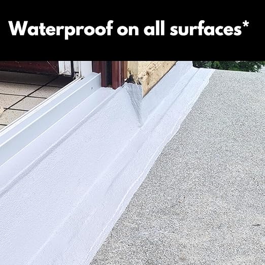 HSS Liquid Rubber White 7.7oz – MS Polymer Sealant for Roof, Cracks, Walls & Any Repairs, Solvent-Free, Flexible Liquid Membrane