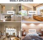 Sublimation 4 Packs 3 Inch Gimbal Led Recessed Light with Junction Box 10w,Waterproof recessed Lights for Shower,3 Colors Adjustable,Suitable for Bathroom,Parlor,Bedroom,Kitchen,Balcony