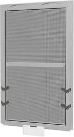 Custom Window Screen Replacement - Fully Assembled Double Hung Flanged Full Screen with Swivel Latches & Clips Secure the Screen in Your Window. DH5 Features a Pull Tab for Easy Installation & Removal