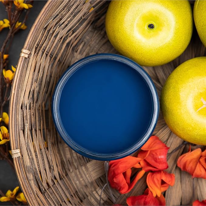 Dixie Belle Paint Company Chalk Finish Furniture Paint - Bunker Hill (8oz) - Matte Indigo Blue Chic Chalk Mineral DIY Furniture Paint