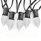 Meconard C7 Led Replacement Christmas Light Bulbs, C7 Shatterproof Led Bulbs for Christmas Indoor Outdoor String Lights, E12 Candelabra Base, Commercial Grade Holiday Bulbs, Warm White, 25 Pack