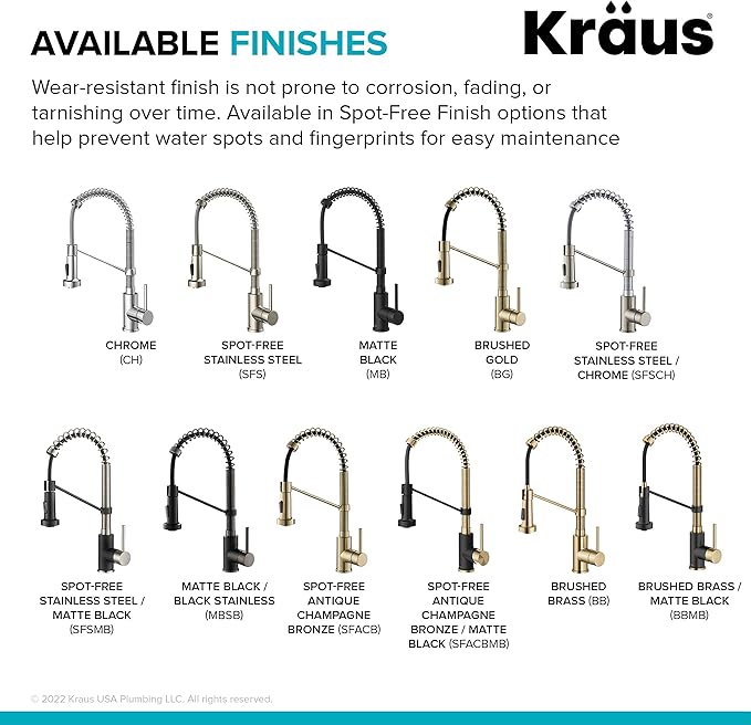 KRAUS Bolden Commercial Style 2-Function Single Handle Pull Down Kitchen Faucet in Brushed Brass/Matte Black, KPF-1610BBMB