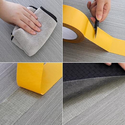 QDiShi Double Sided Heavy Duty Mounting Tape, Universal High Tack Strong Wall Adhesive with Fiberglass Mesh, Multipurpose Tape, High Stickiness Strong Thin Fabric Carpet Tape (2in x 66ft)