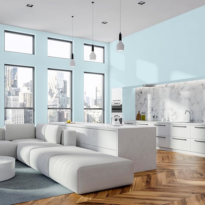 Rust-Oleum Color Spark Interior Paint and Primer in One, Matte, Glacier Bay, 1 Gallon