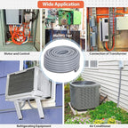 Liquid-Tight Conduit 3/4 150ft, Electrical Conduit w/UL Certification, Flexible Conduit with 5 Straight and 5 90-Degree Conduit Connector Fittings Gray