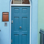 Locking Wall-Mount Mailbox, Wood Vintage Metal Mailboxes for Outside, Security Drop Box with Lock, Large Capacity Mounted Mailbox, Heavy Duty Thickened Mailbox