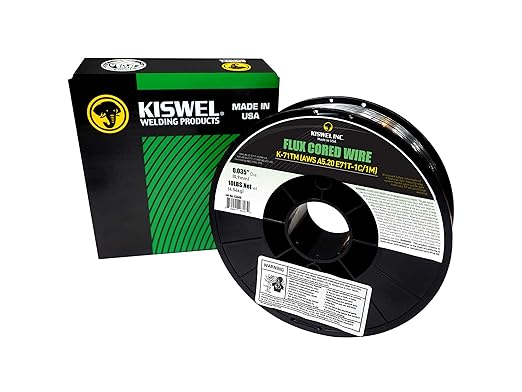 (Made in USA) Kiswel E71T-1C/1M .035 in. Dia 10lb. Flux Cored Welding Wire