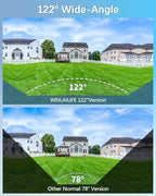 【122° Wide-Angle】 Outdoor Wired Security Camera System, Home Video Surveillance Systems, CCTV Cameras for Home, DVR Surveillance Kits