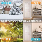 Strong Adhesive Window Seal Strip, Door Insulation Weather Strip, Foam Door Seal Strip, Soundproof Weatherproof, Windproof Airtight Weather Stripping for Door Frame(1/4 in x 1/8 in x 50Ft)