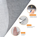 Fiberglass Window Screen Roll 72” x 100’ Easy to Use Black Replacement Window Screens for House Windows or Door