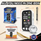 MARCALA 2026 1-Pack Travel Carbon Monoxide Detector | Carbon Monoxide Detectors Portable | Carbon Monoxide and Gas Detectors | Wall Plug-in & Battery for Power Outage | Temp, Humidity, Gas & CO Alarm!