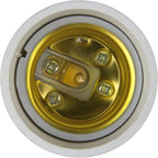 Sunlite GU24 Socket to Medium Base Adapter, Converts GU24 Fixtures to Use Medium Base (E26) Bulbs, Low Profile Design, Easy to Install, White Finish, 12-Pack