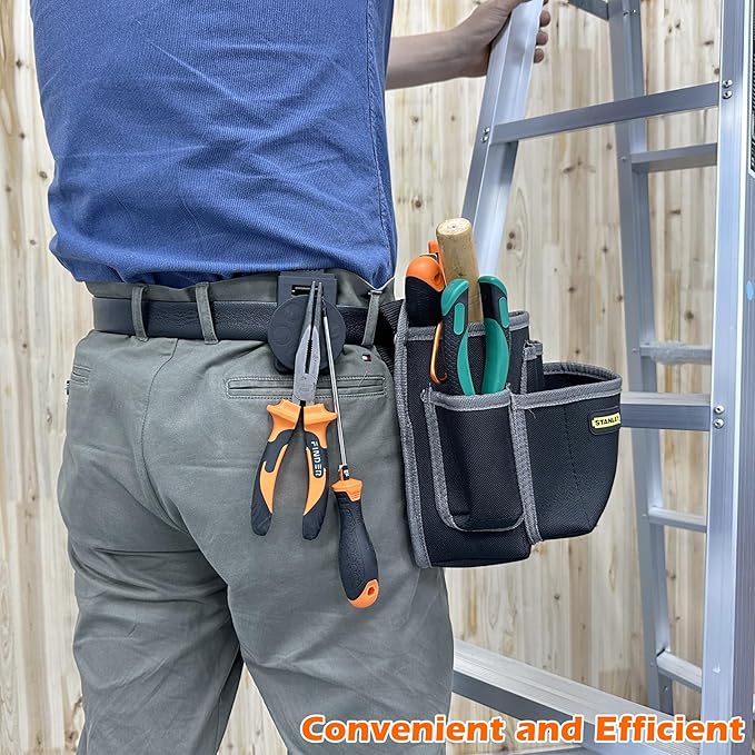 MUTUACTOR Magnetic Tool Belt Clip,Anti-Slip Magnet Tool Holder for Belt,Strong Magne Clip Tool Belt Accessories for Hammer Screwdrivers Adjustable Wrench Magnetic Tools and Hardware(2 Set)