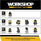 WORKSHOP Wet/Dry Vacs Shop Vacuum Accessories WS12509A Utility Nozzle Attachment for Wet Dry Vacuum Cleaners, Fits 1-1/4-inch Extension Wands and Hoses