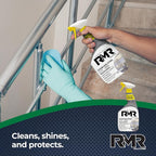 RMR Stainless Steel Cleaner and Polish - Protects Appliances from Fingerprints, Heavy-Duty Scratch and Streak-Free Formula for Refrigerator, Dishwasher, Oven, Grill, 30-Ounce Bottle